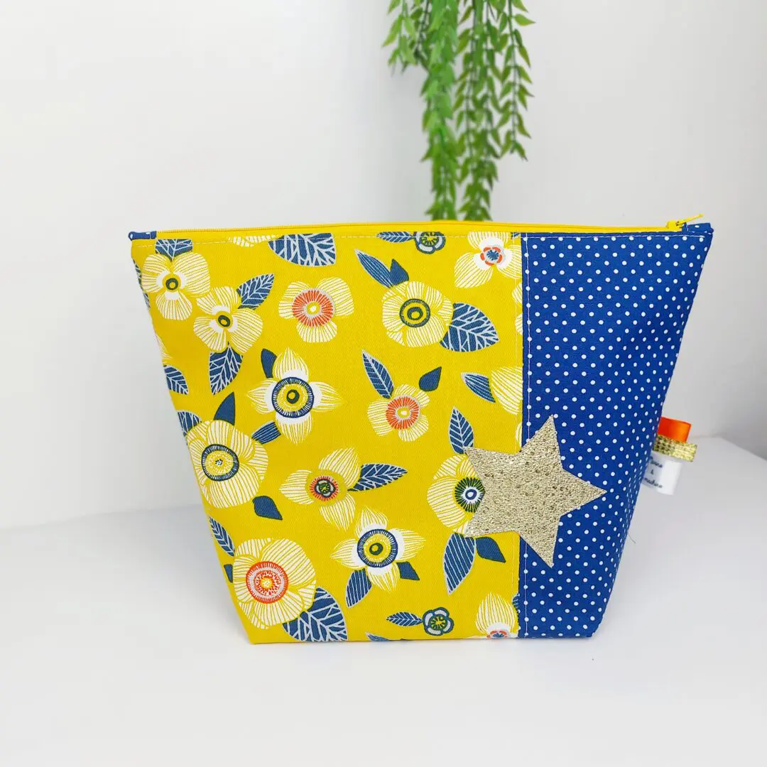 Grande trousse de toilette - Marine et sa machine