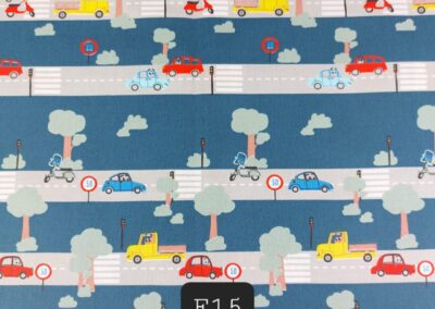 City Blue. Tissu éco-responsable, testé et certifié sans substance nocive et respectueux de l'environnement.