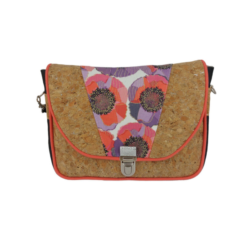 Sac bandoulière - Besace Eléa - Marine et sa machine - modèle Belissima