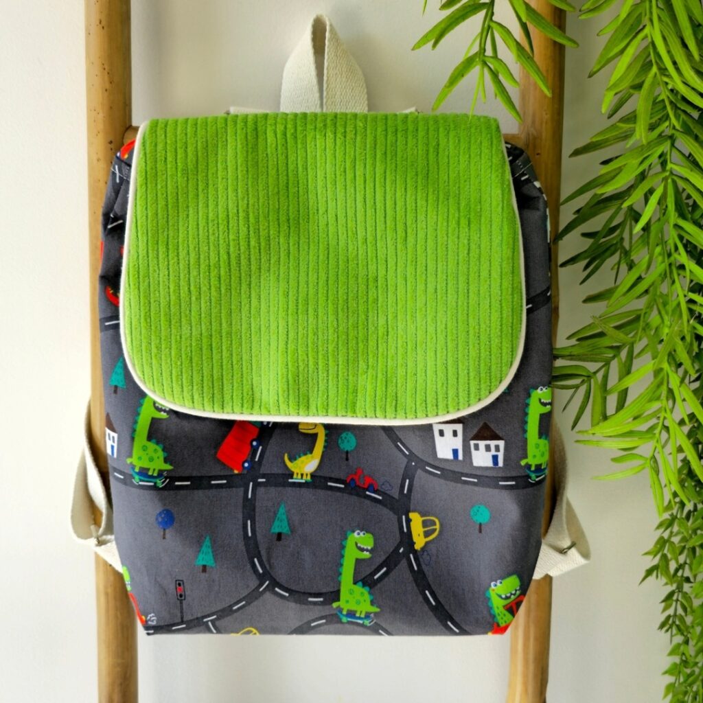 Sac à Dos Fait Main En Pure Laine Tissée – Motif Multicolore – Neuf Sans étiquette
