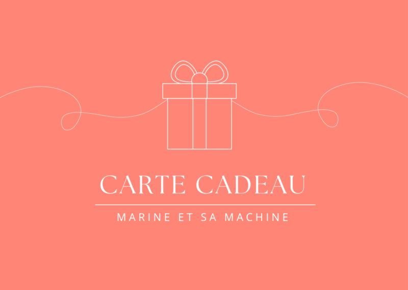 Carte cadeau - Chèque cadeau Marine et sa machine