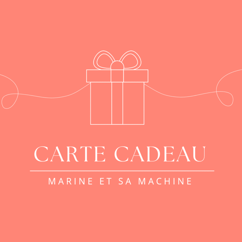 Carte cadeau - Chèque cadeau Marine et sa machine