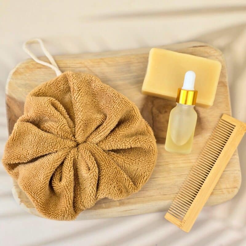 Fleur de douche lavable camel