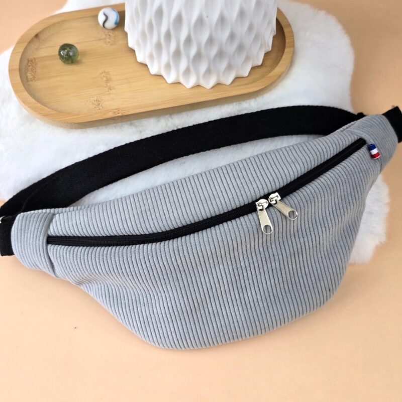 Sac banane enfant gris