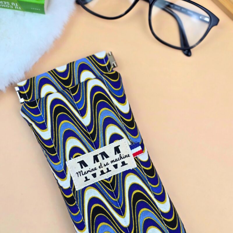 Etui pour lunettes Groovy bleu