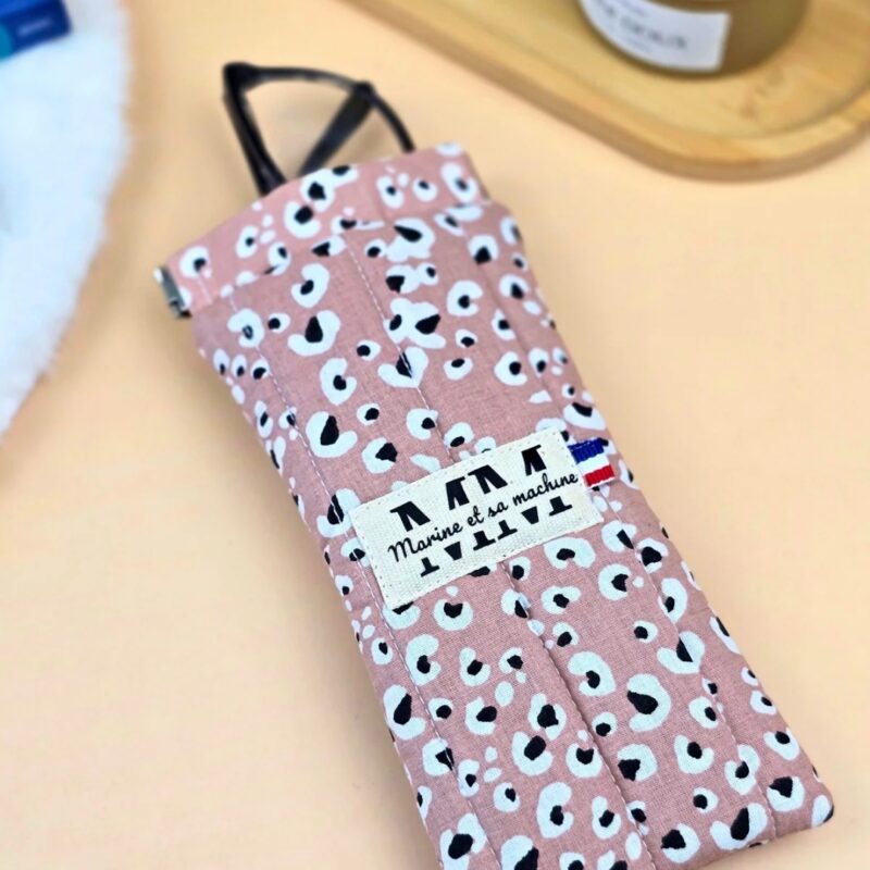 Etui pour lunettes Léopard hêtre