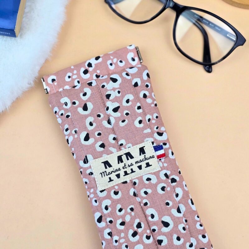 Etui pour lunettes Léopard hêtre