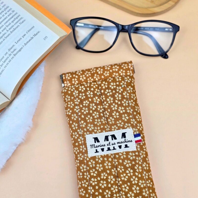 Etui pour lunettes Myosotis Camel