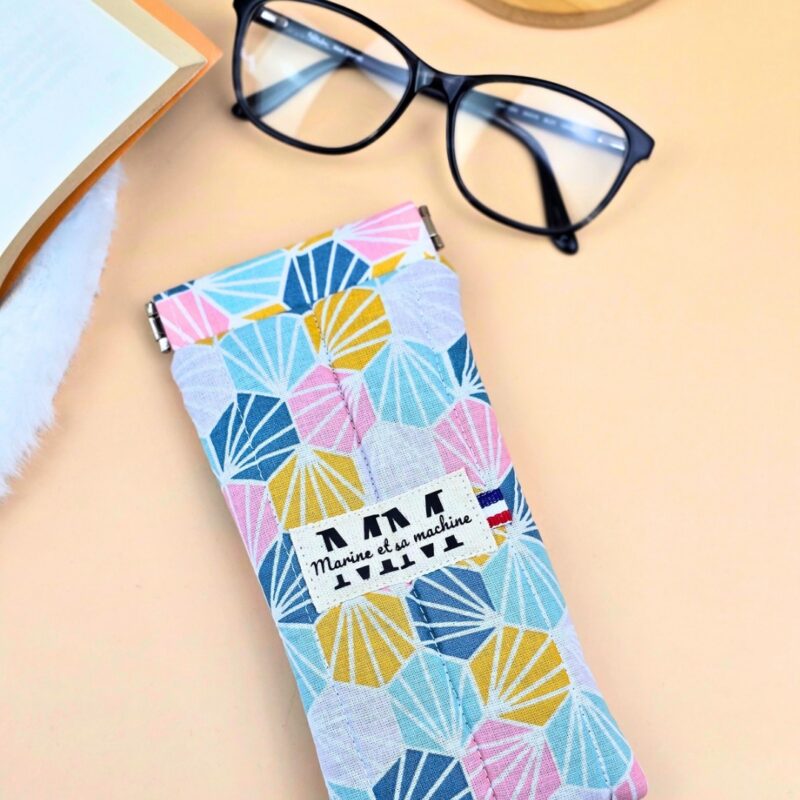 Etui pour lunettes Origami Rose