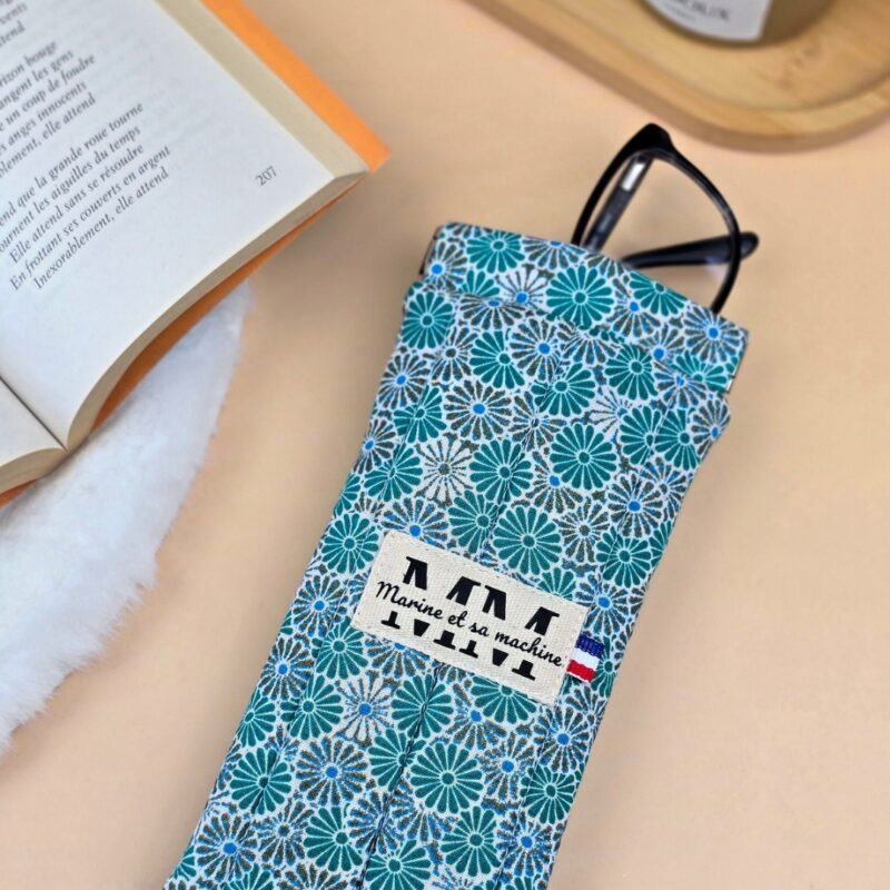 Etui pour lunettes Rosace Bleu