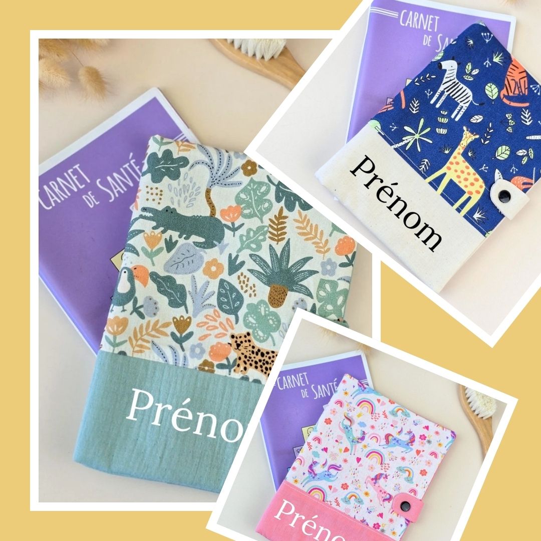 protege carnet de sante bebe personnalisé