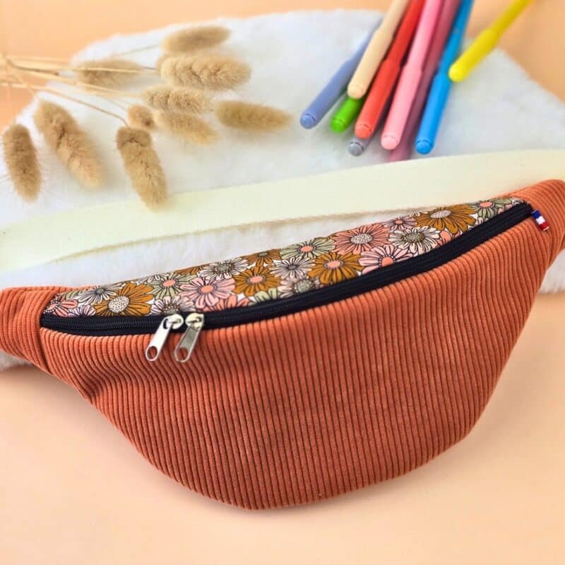 Sac banane fille augustine corail