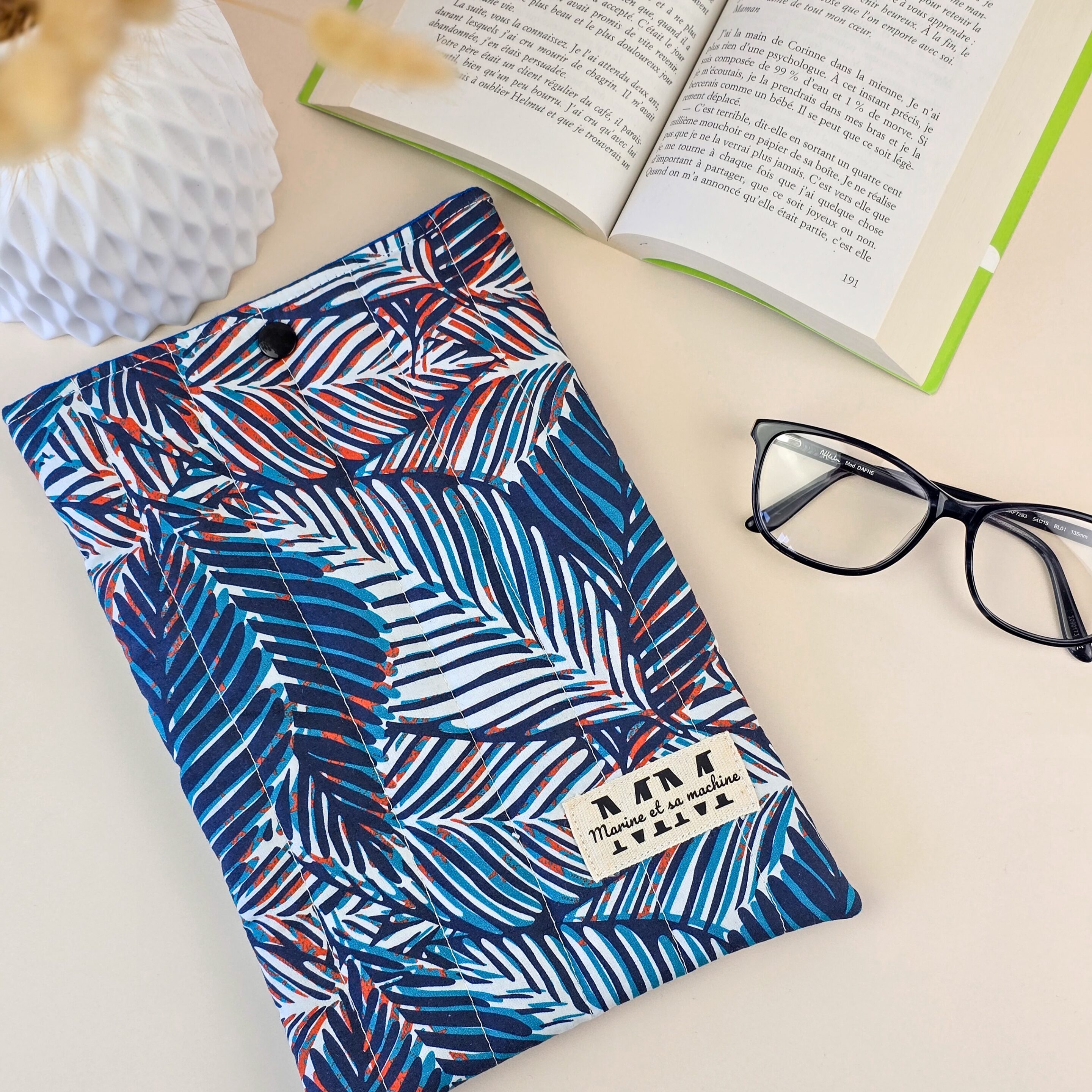 Pochette livre tissu