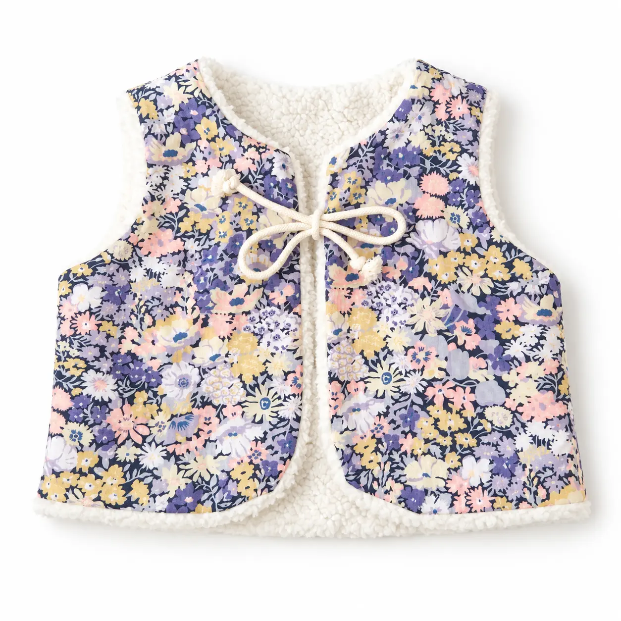 Gilet sans manche bébé réversible