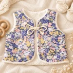 Gilet sans manche bébé réversible