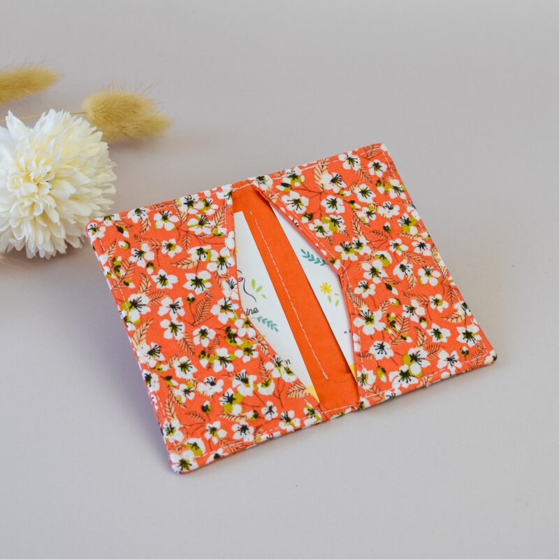 porte carte en tissu porte carte femme fait main bretagne marine et sa machine