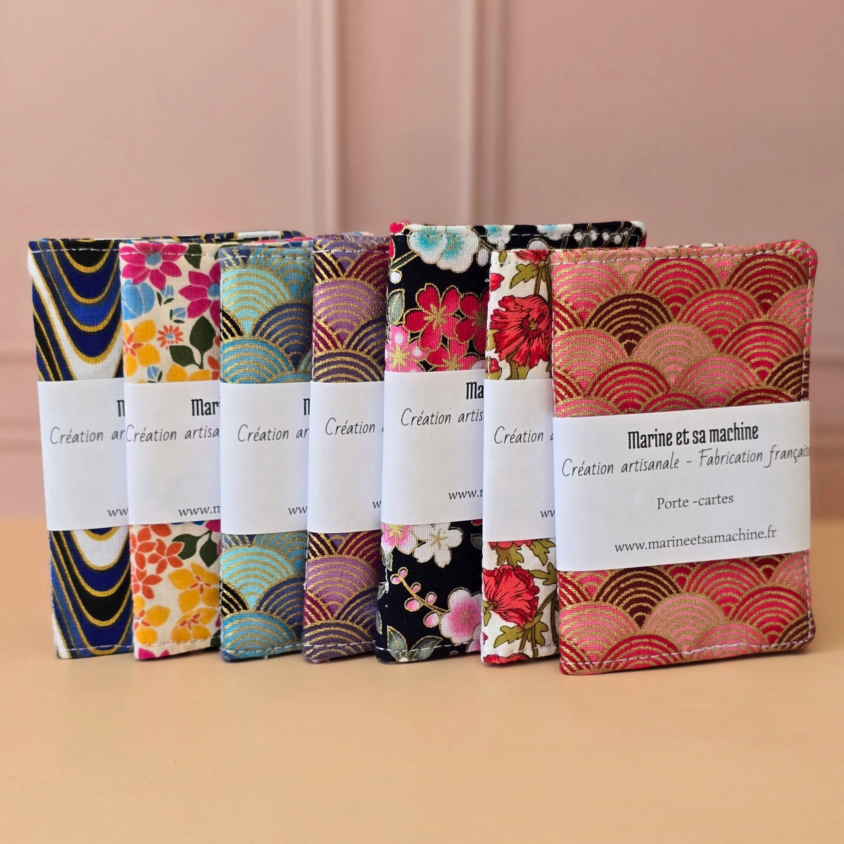 porte carte en tissu porte carte femme fait main bretagne marine et sa machine