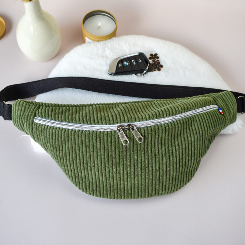 Sac banane femme kaki