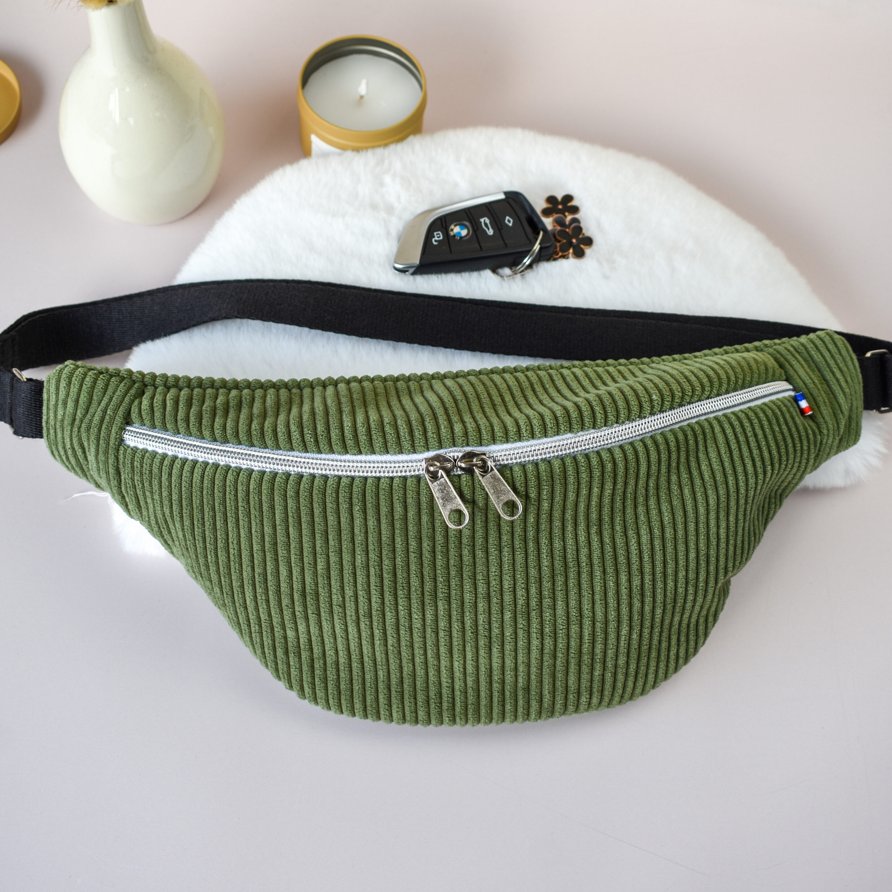 Sac banane femme kaki