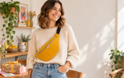 Offrir un sac banane velour femme : une idée cadeau utile (et comment être sûre de la taille)