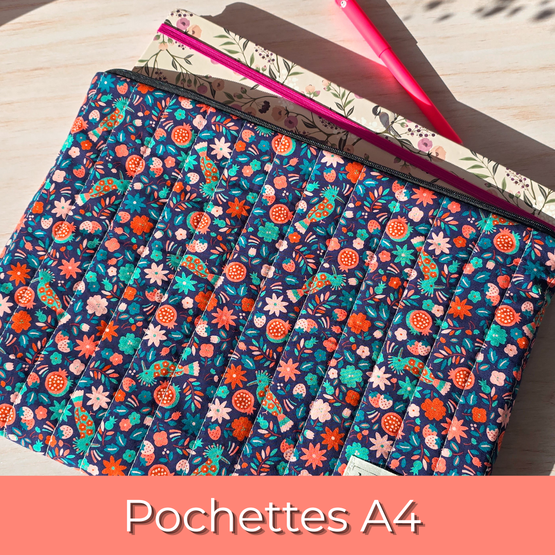 Pochette docuement a4 - Pochettes tissus et trousses - Marine et sa machine