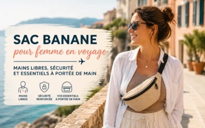 Sac banane pour femme en voyage : mains libres, sécurité, essentiels