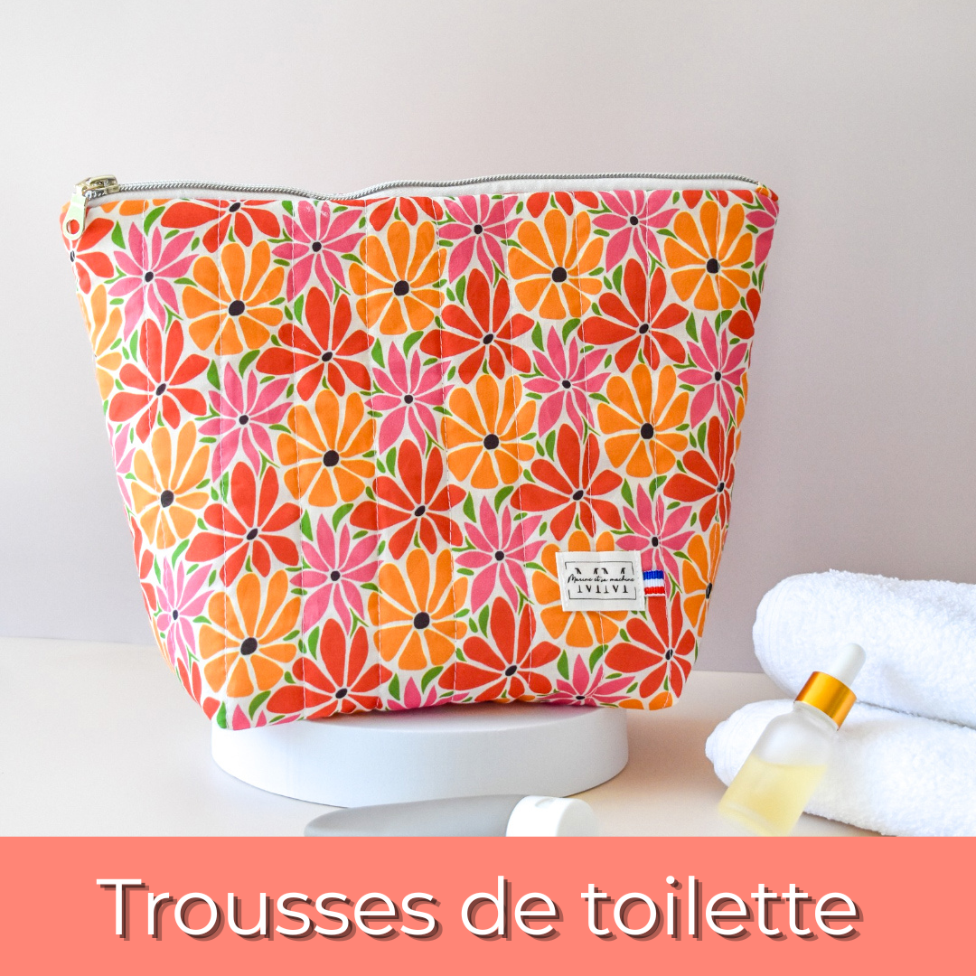 Trousse de toilette femme - Pochettes tissus et trousses - Marine et sa machine