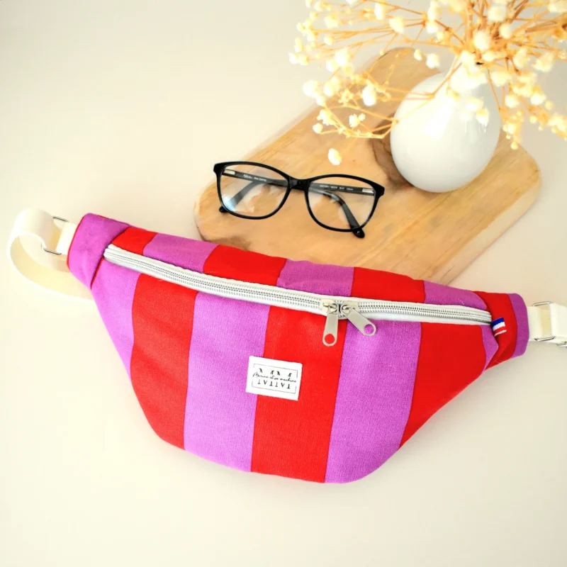 Sac banane femme tendance rouge