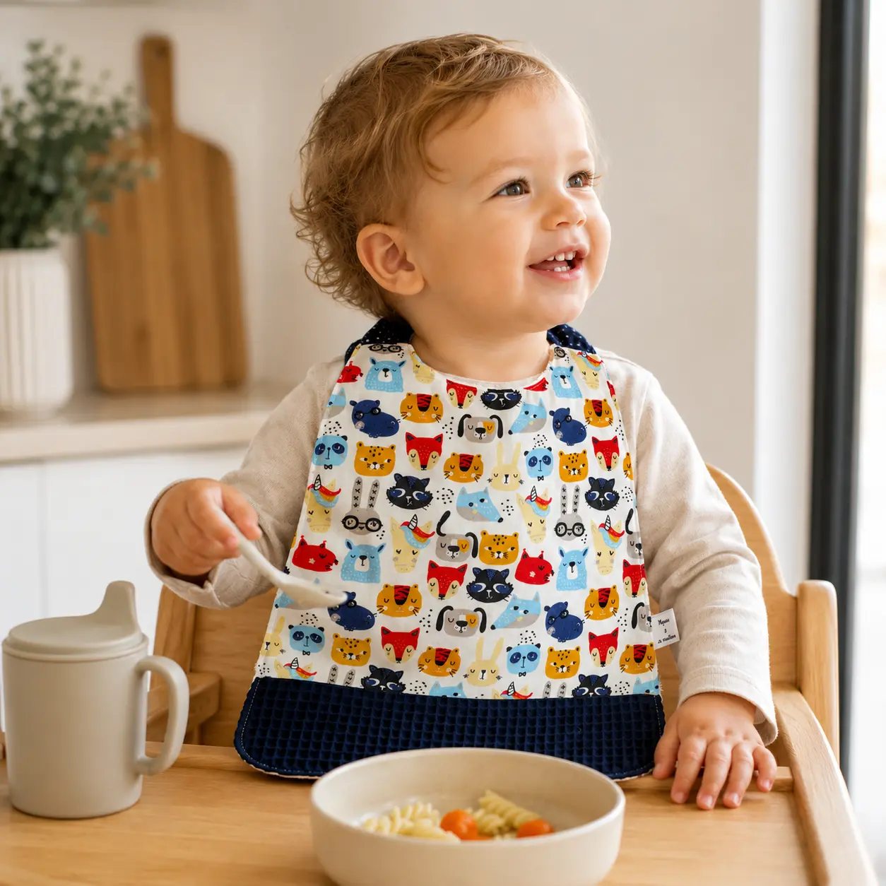 Serviette de table elastique enfant