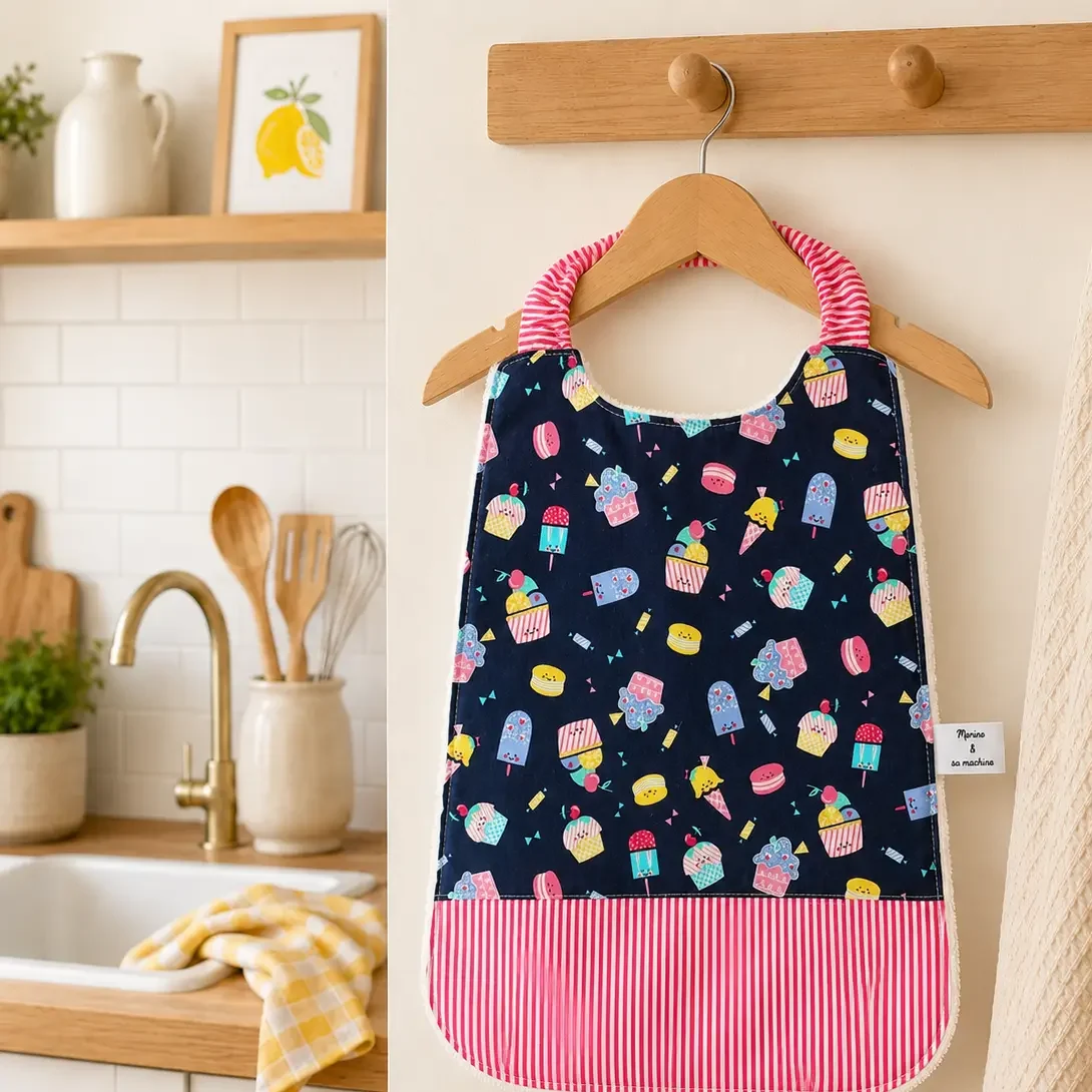 Serviette de table élastiquée maternelle
