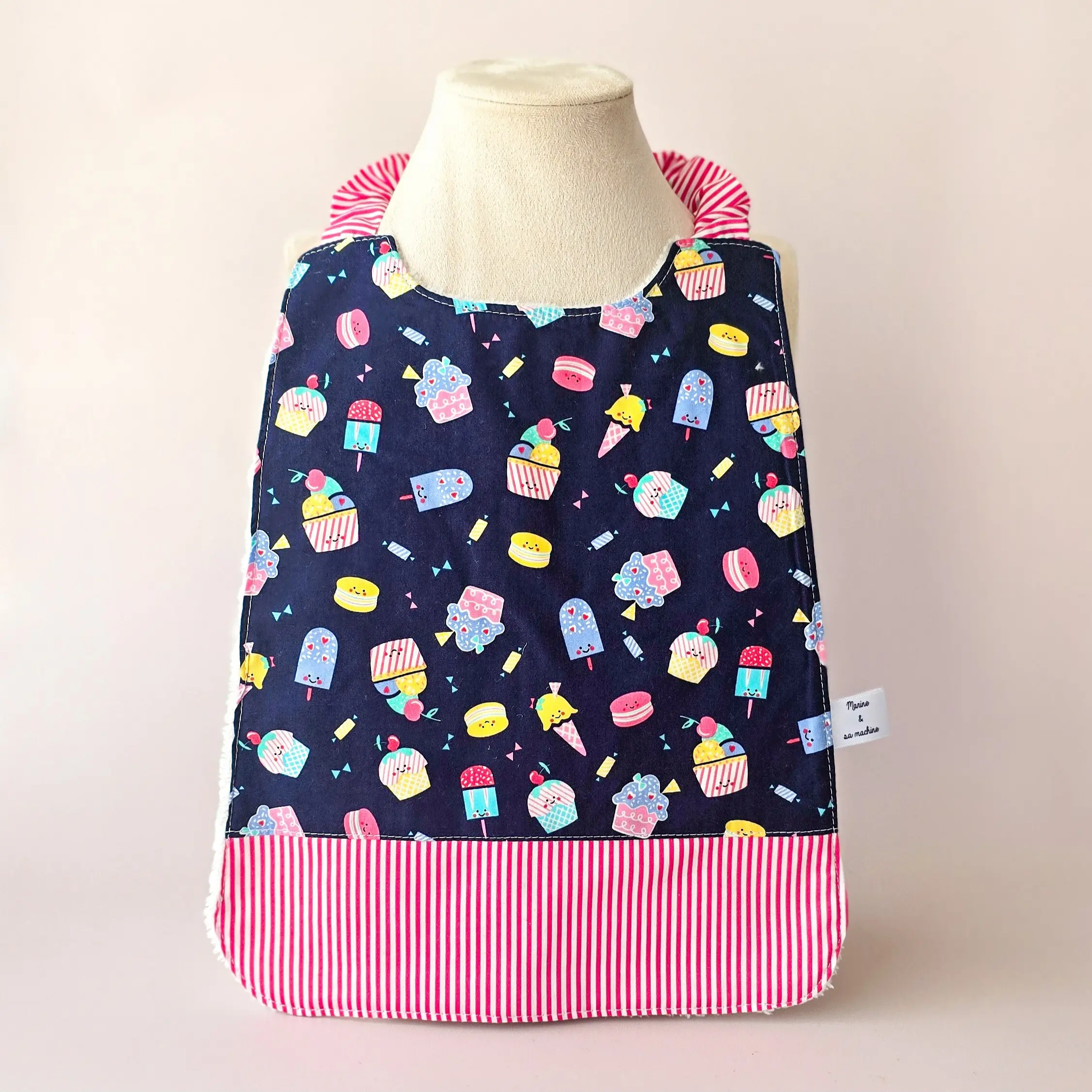 Serviette de table élastiquée maternelle cantine