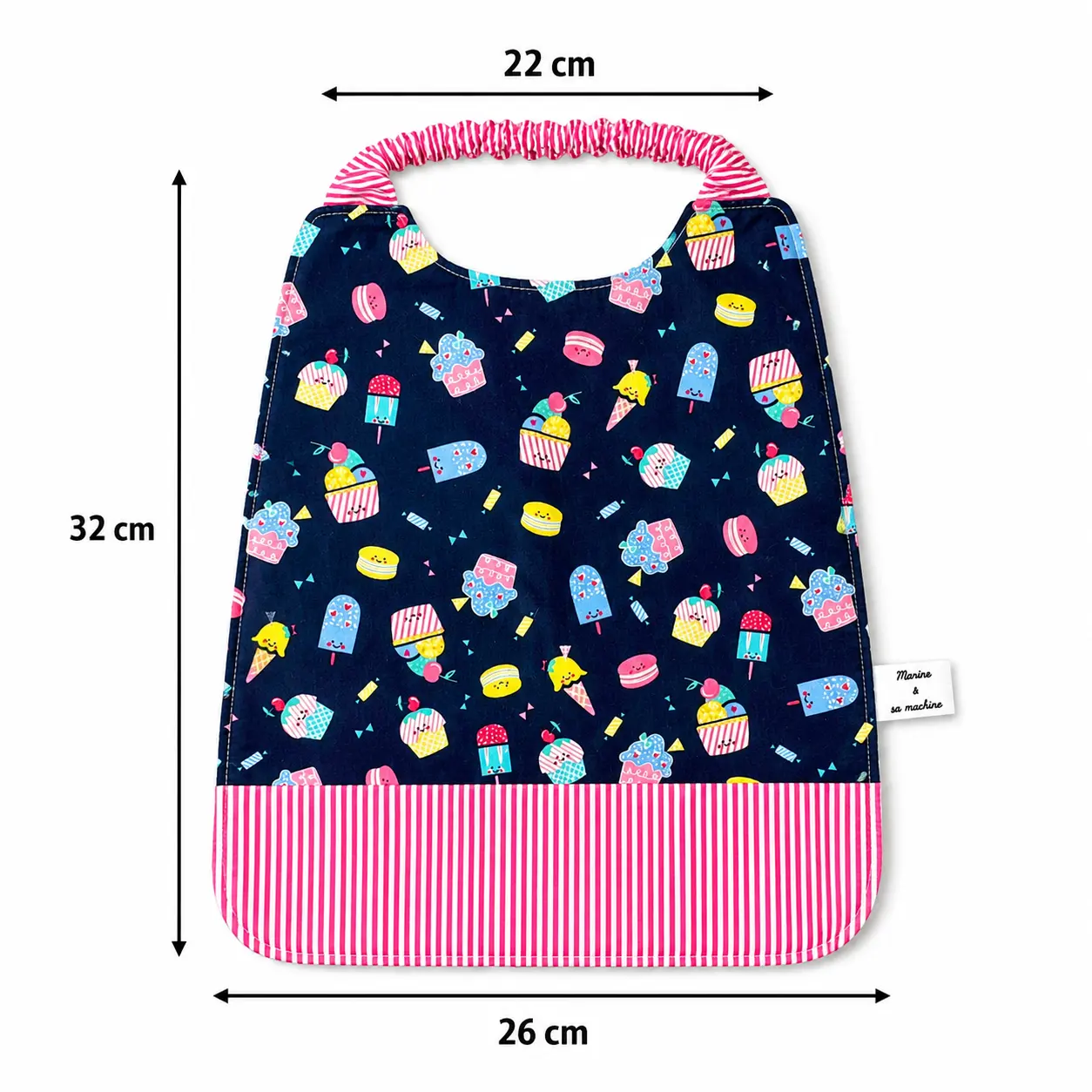Serviette de table élastiquée maternelle dimensions
