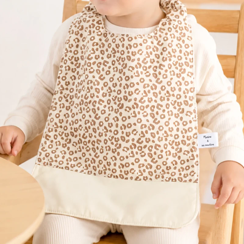 Serviette de table léopard beige