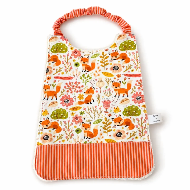 Serviette de table maternelle - bavoir elastique