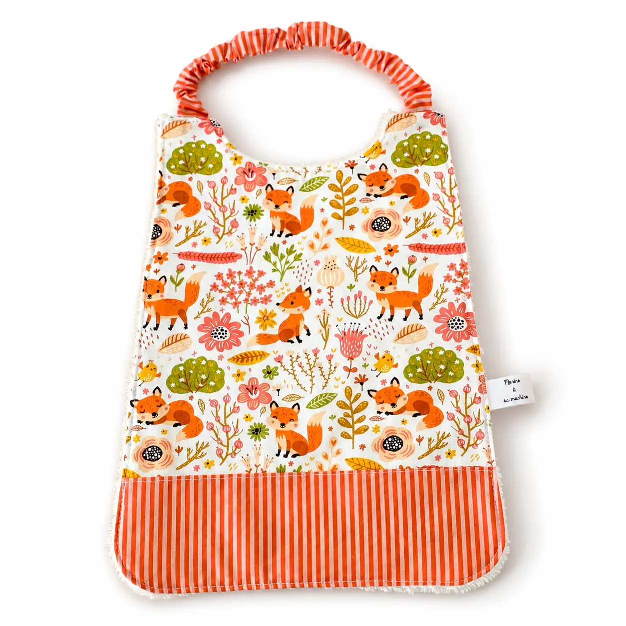 Serviette de table maternelle - bavoir elastique