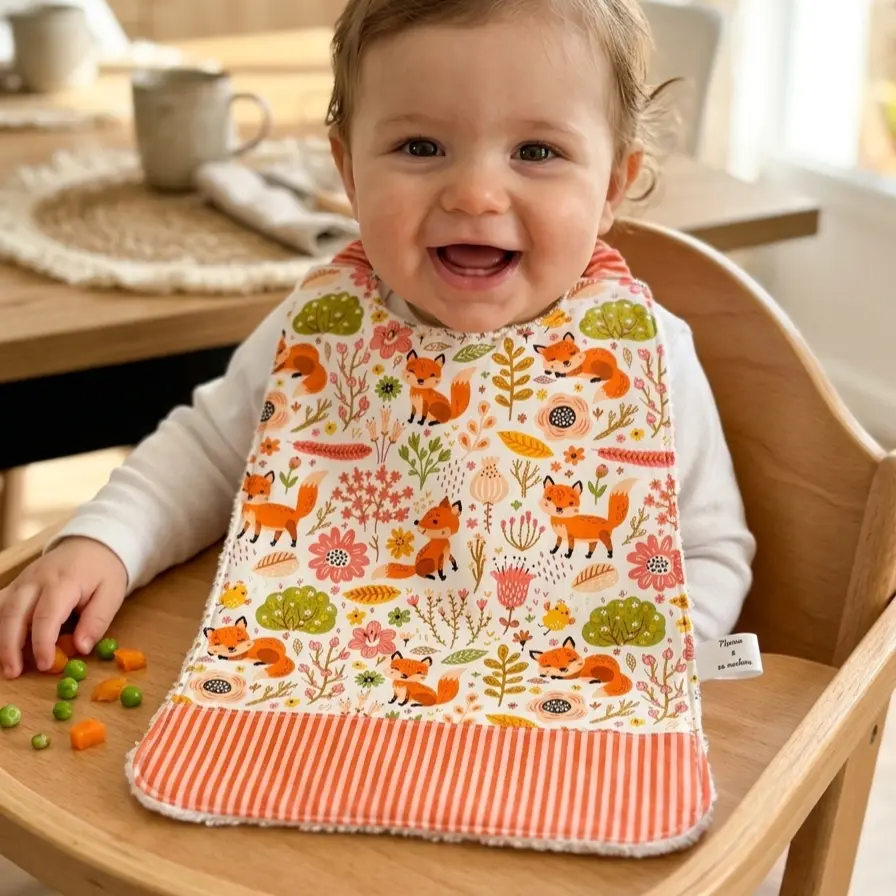 Serviette de table maternelle porté