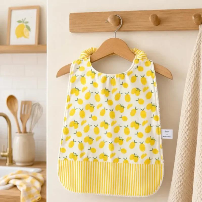 Serviette elastique maternelle citrons