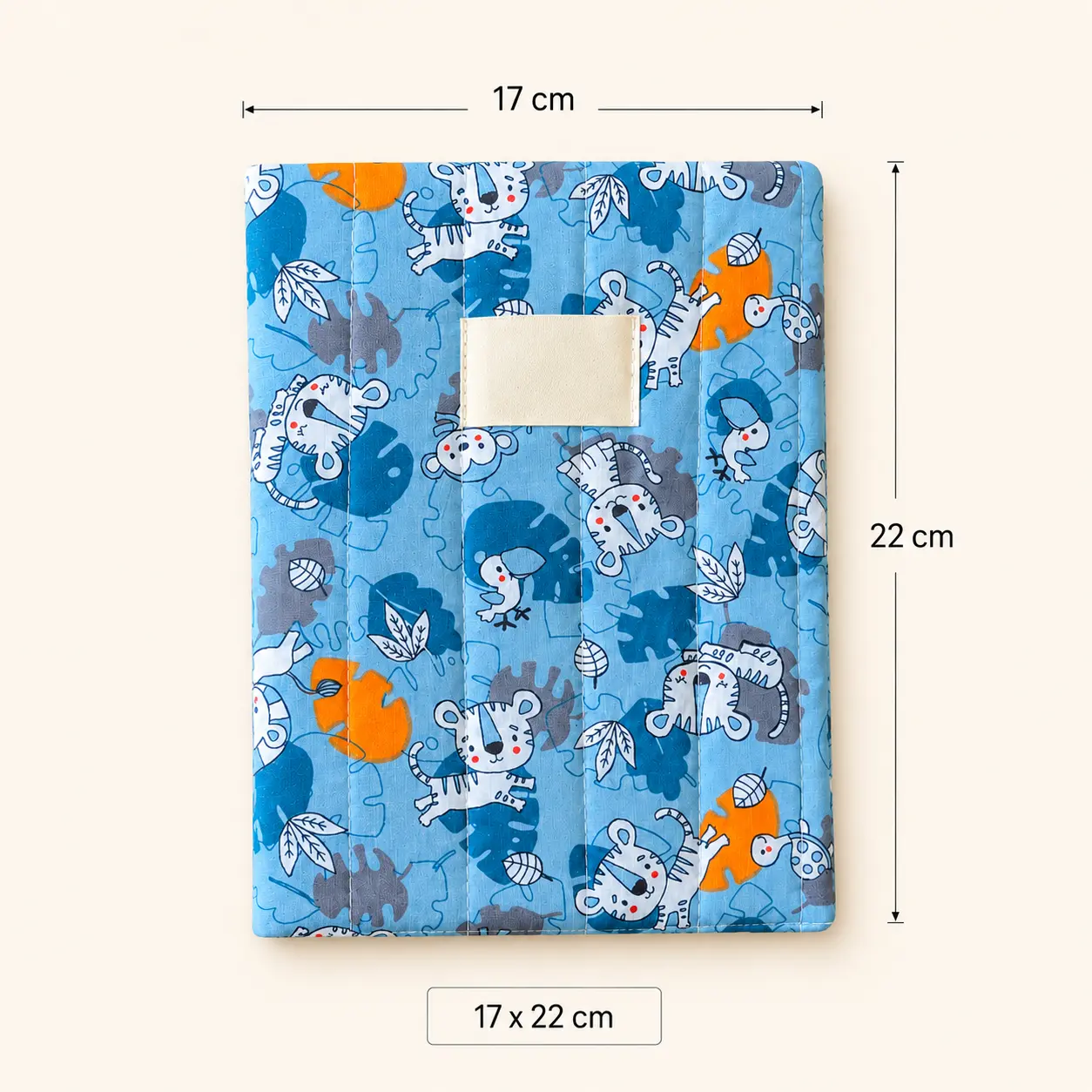 Protège cahier lionceau - dimensions