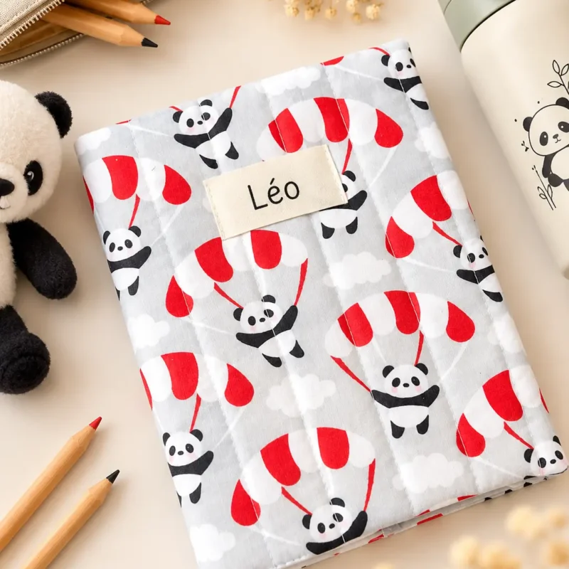 Protège cahier panda maternelle