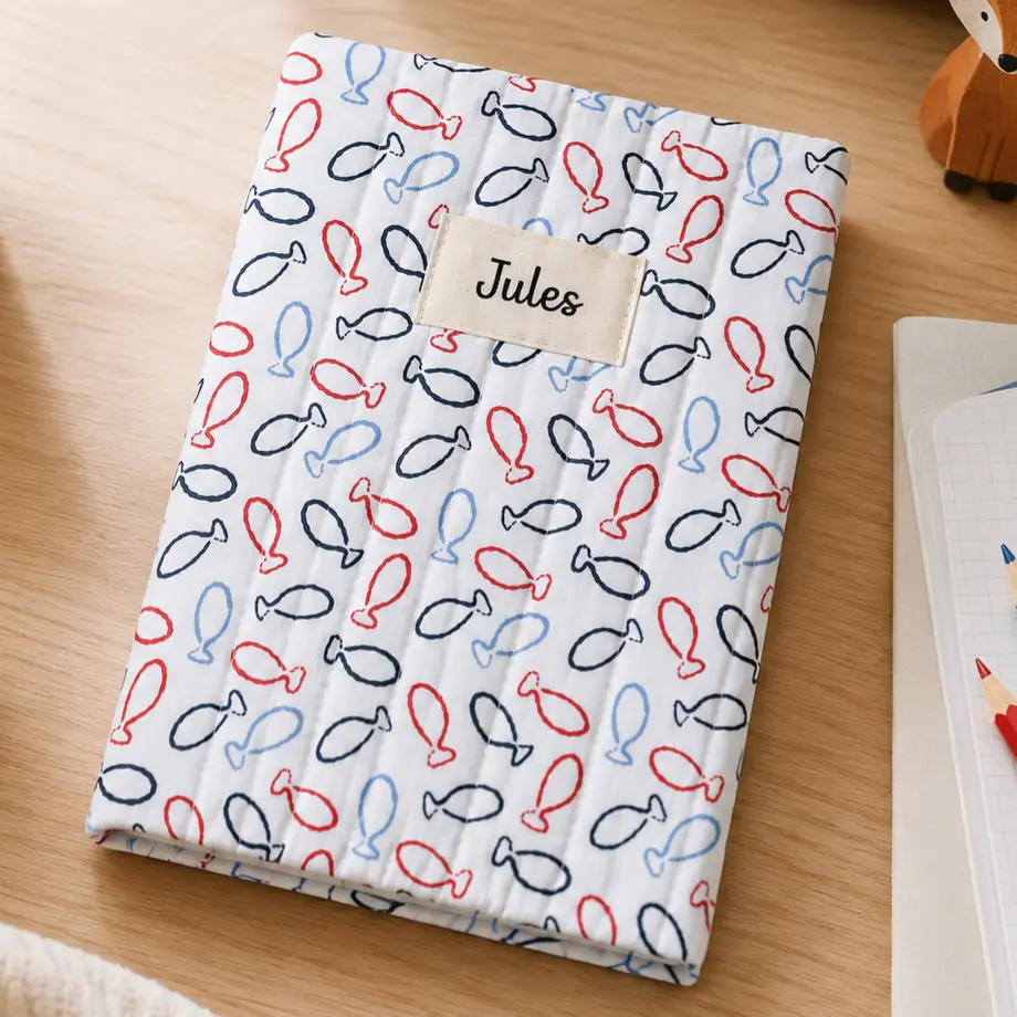 Protège cahier poisskaï - housse couvre cahier