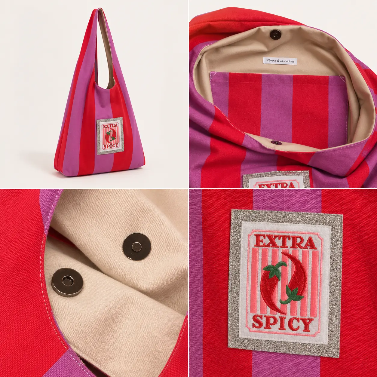 Sac hobo spicy - détails