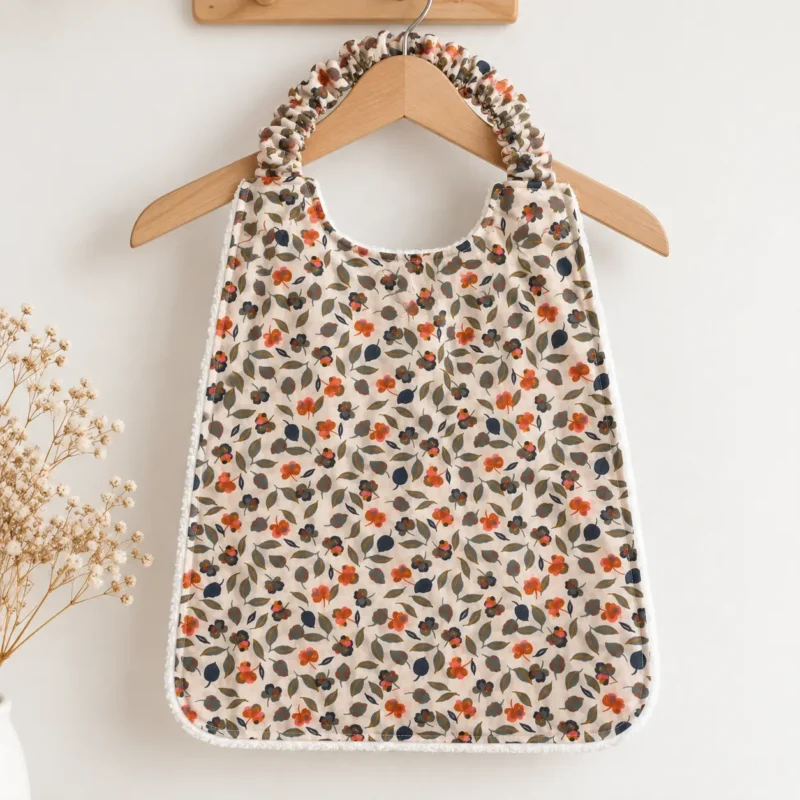 Serviette elastique maternelle bohème sur cintre