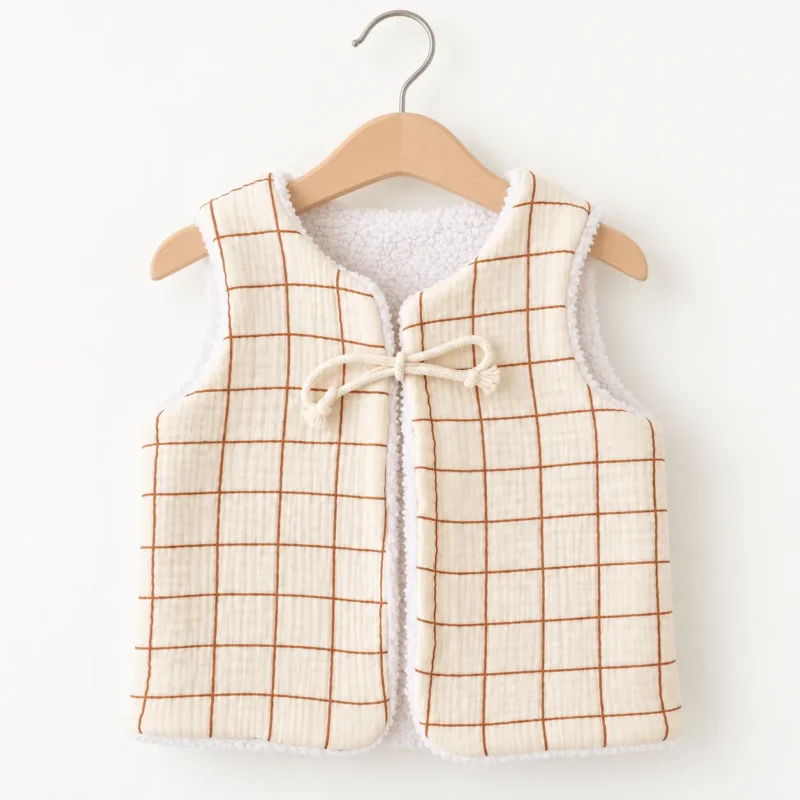 Gilet sans manches bebe garcon sur cintre