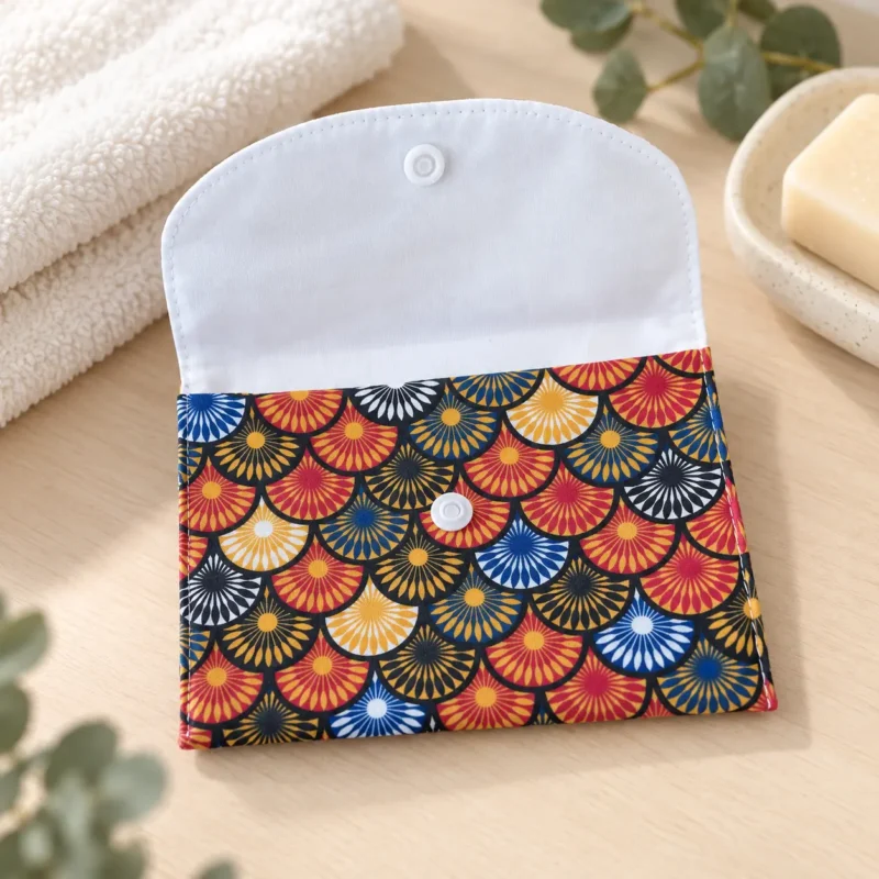 Pochette savon solide ouverte