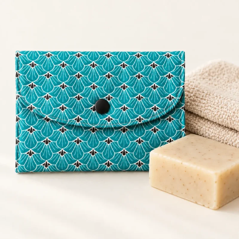 Pochette savon voyage salle de bain