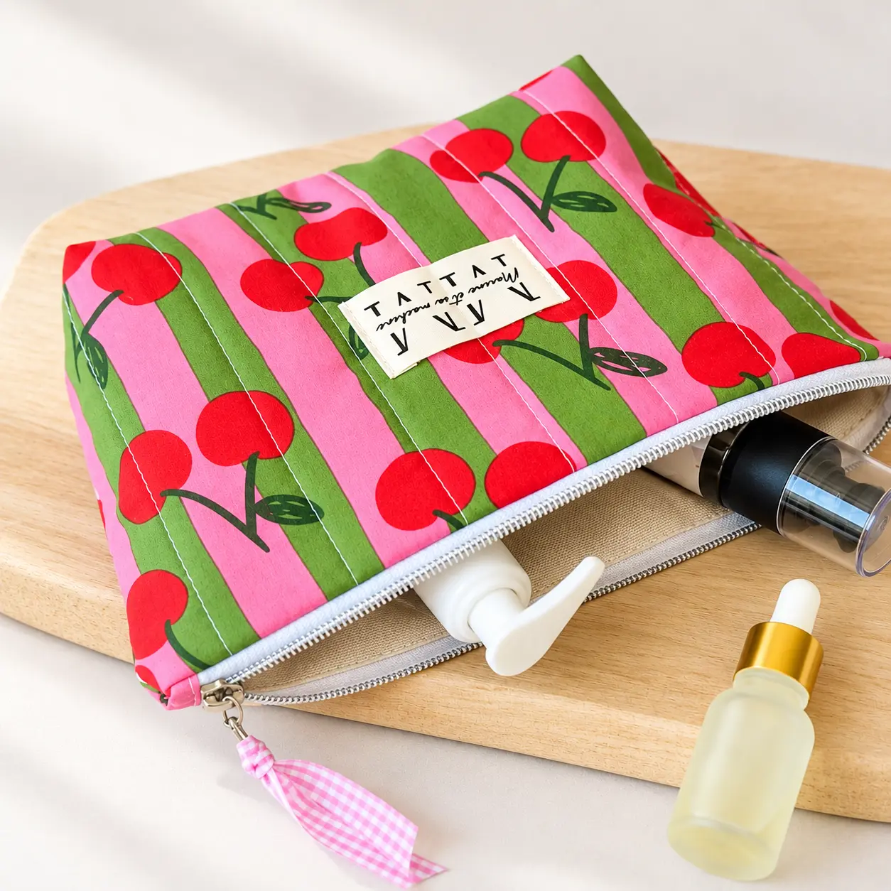 Trousse en tissu à plat
