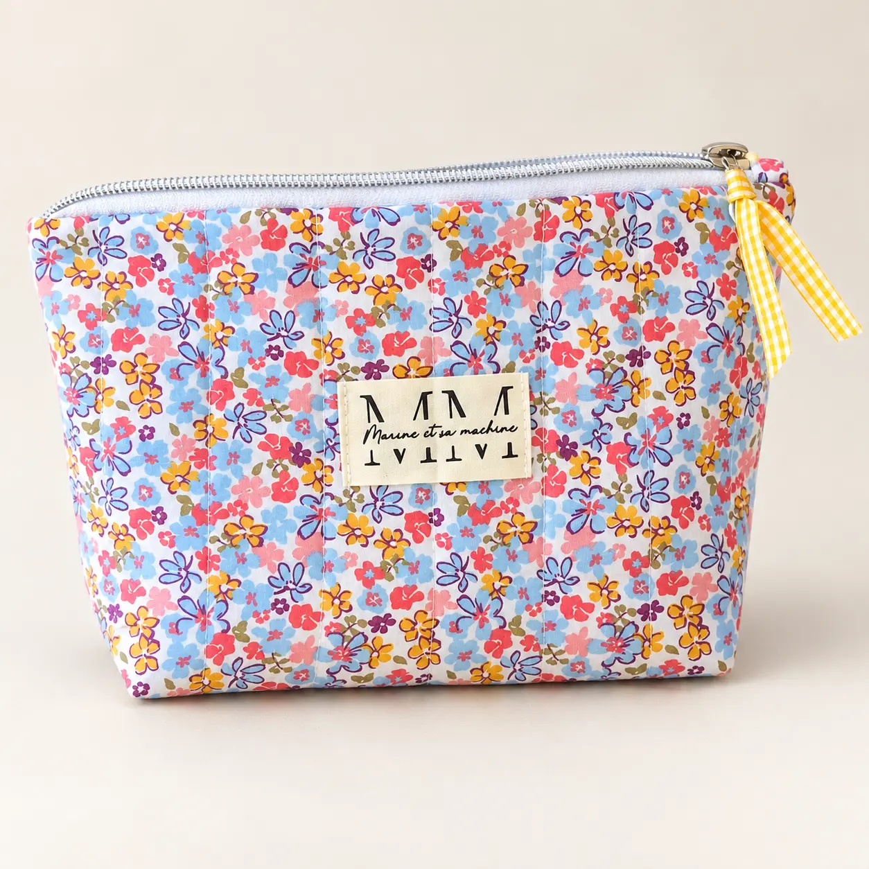 Trousse tissu fleuri -
